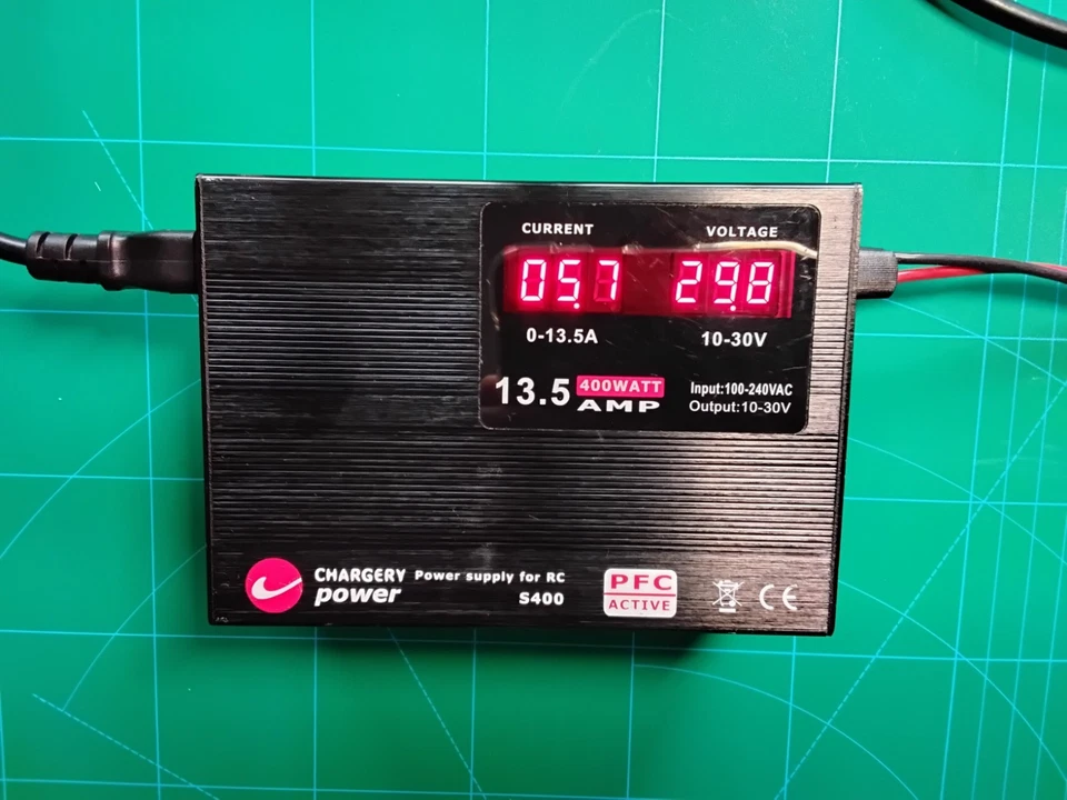 Chargery S400 V3.0 Netzteil Netzgerät 400W 10-30V f. ISDT+Junsi LiPo Ladegeräte - Bild 1 von 4