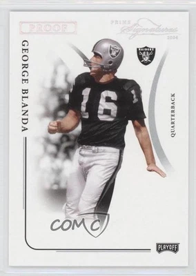 2004 Prime Signatures Silver Proof /25 George Blanda #73 HOF - Image 1 of 2
