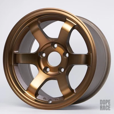 1 ROTA GRID CONCAVE - 15x8 20 毫米 5X100 57.1 轮毂运动 BRONZE 轮/轮辋 BRZ CELICA — 第 1/3 张图片