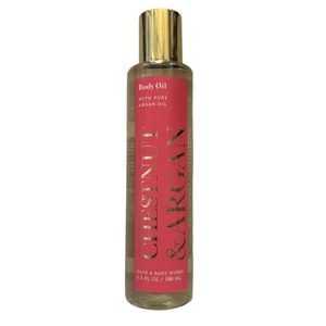 Bath & Body Works Body Oil Chestnut Argan 6.3 FL OZ Hydrating Pure Argan Oil - Picture 1 of 8