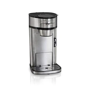 Coffee Maker Single Serve Stainless Steel Ground Brew 14 oz Travel Mug Scoop - Picture 1 of 9