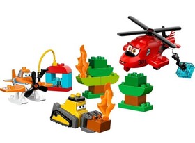 LEGO DUPLO 10538 Disney Planes Fire Rescue Team COMPLETE Dusty Blade Retired