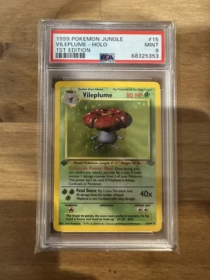 1999 Pokemon Jungle #15 Vileplume Holo 1st Edition Mint PSA 9 - Image 1 of 2