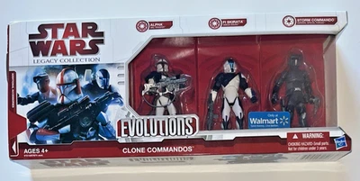 Hasbro Star Wars Evolutions CLONE COMMANDOS 2009 Mint Sealed 3.75" Fi Skirata - Image 1 of 4