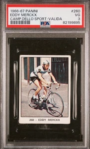 Panini Campeones del Deporte #260 1966 novato Eddy Merckx radiocontrol PSA 3 en muy estado válido GOAT - Imagen 1 de 2