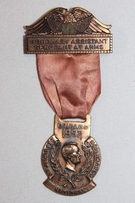 Medalla de la Convención Nacional Republicana 1952 - Sargento Asistente Honorario de Armas, - Imagen 1 de 4