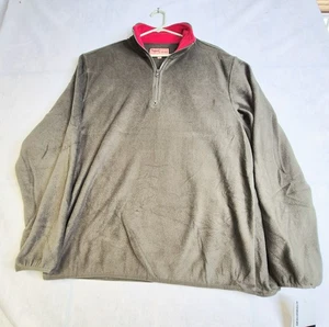 Q-Active Herren Large grün Pullover Quarter Zip Fleece Sweatshirt Active Outdoor - Bild 1 von 11