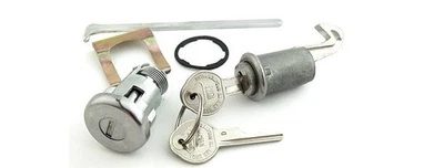 1962 1963 1964 1965 Chevy Nova Chevy II Trunk Glove Lock Set Pearl Head Keys - Image 1 of 4