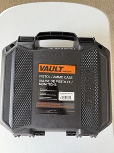 Pelican V100 Vault Small Pistol Ammo Case with Foam - Black - Picture 1 of 2
