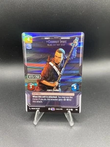STAR WARS UNLIMITED LEGENDS OF THE FORCE CHIRRUT IMWE PRESTIGE SERIALIZED 73/250 - Picture 1 of 3
