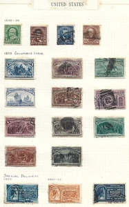 US, Continuation Inc Columbus & Omaha 50cts etc, High Cat, 2 Pages (V33) - Picture 1 of 4