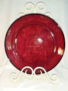 Vintage Luminarc Jewel Ruby Red Glass Dishes Never Used - Picture 1 of 22