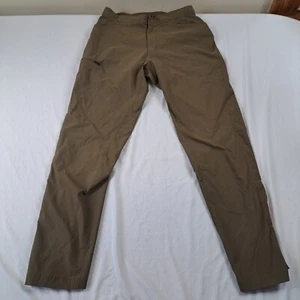 Mountian Hardwear Pants Mens Medium Green Zipper Cargo Pocket Nylon Tech Camping - Picture 1 of 8