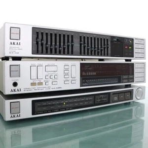 AKAI HIFI Matching SET AA-A25L Amplifier Receiver Ea-A2 Equalizer AT-A1 Tuner - Picture 1 of 23