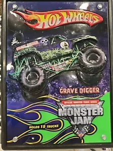 Hot Wheels Grave Digger Monster Jam 3D Carrying Case Storage Holds 15 Trucks - Picture 1 of 14