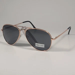 City Shades 6752 Pilot Sunglasses Gold Tone Metal Frame Green Tinted Lens - Picture 1 of 6