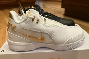 Nike Zoom LeBron NXXT Gen AMPD Equity White Black Gold FJ1566 103 Size 10 - Picture 1 of 10
