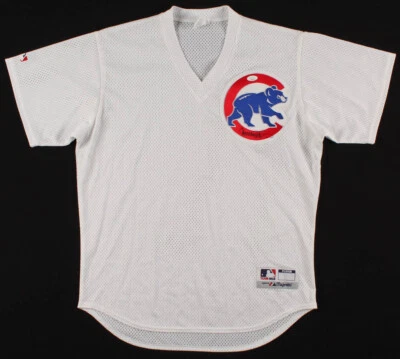 Ryne Sandberg Signed Chicago Cubs Majestic MLB Batting Practice Jersey (JSA COA) - Image 1 of 4