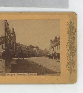 George Street Stanraer Scotland Stereoview - Picture 1 of 2