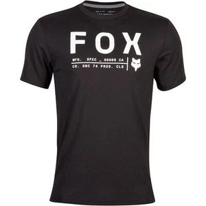 Fox Racing Mens Non Stop T-Shirt Short Sleeve Tech Tee Soft TruDri Comfort Black - Picture 1 of 4