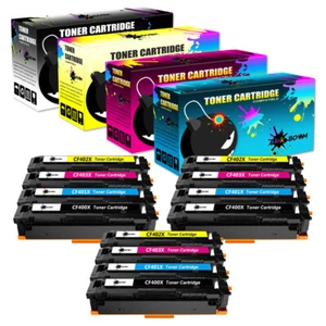 12 Toner replace for HP CF400X-3X 201X Color LaserJet Pro MFP M277d M277n - Picture 1 of 1
