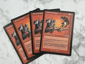 4x Maniacal Rage x4 Exodus - Magic The Gathering Magic The Gathering - Juego de 4 cartas - Casi nuevo - Imagen 1 de 1