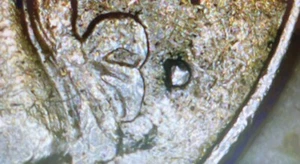 1983 Washington Quarter Die Chip Error 25c Coin D Mint - Picture 1 of 8