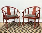 Baker Furniture By Michael Taylor, Pair of Horseshoe Back Style Chairs