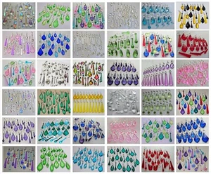Sets Chandelier Christmas Tree Decorations Prisms Cut Glass Crystals Drops Beads - Picture 1 of 170