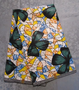 Ankara/Kitenge Fabric from Tanzania, 6 Yards of African Wax Print, 100% Cotton - Picture 1 of 3