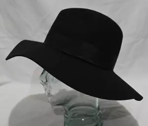 Brixton Wool Felt 3 7/8" Brim Fedora Hat - Black - Sz S/7* - Picture 1 of 8