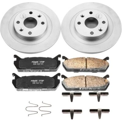 PowerStop Disc Brake Kit - Rear - Fits Ford Escort 1991-1996, Mazda Protege 1990 Foto 1 de 4