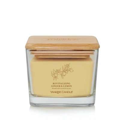 Yankee Candle Revitalizing Ginger & Lemon Well Living Collection quadrado médio - Imagem 1 de 4
