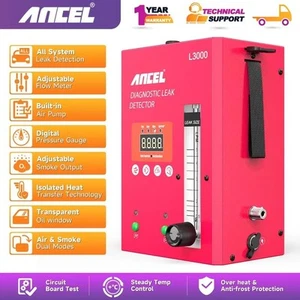 ANCEL L3000 Automotive Smoke Leak Detector EVAP Vacuum Test Machine Air Pump - Picture 1 of 17