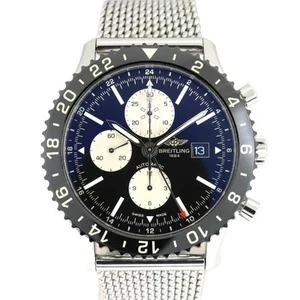 BREITLING Chronoliner Y2431012 Black Men's Used Watch #61023 - Picture 1 of 8