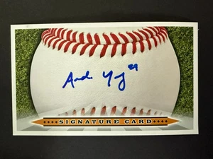 Andy Young, DIAMONDBACKS (debutto 2020) scheda indice 3x5 firmata (HS) - Foto 1 di 1
