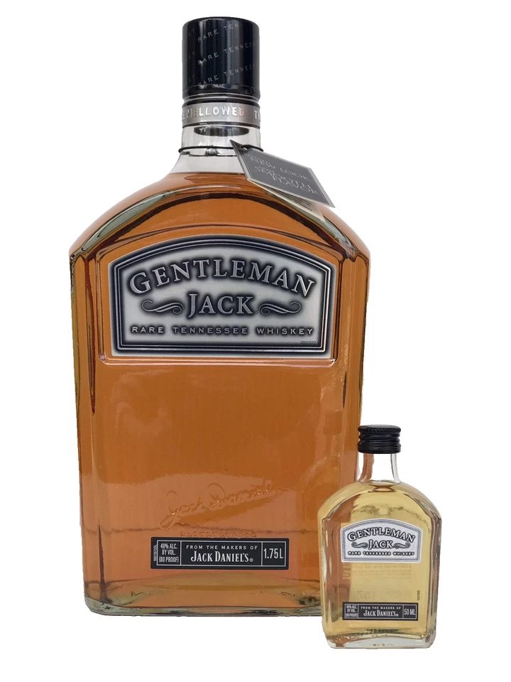Jack Daniel's GJ Rare 1st Edit Tomb Stone HUGE 1.75Litre Complete With Neck Tag! - image 1 of 4