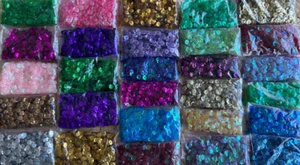 Value Bundle Mix Of Sequins 8mm Cup  25g Bags - Lucky Dip - different colours - Picture 1 of 8