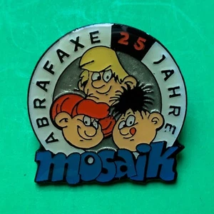 WIPA Mosaik Jubiläums-PIN 25 Jahre Abrafaxe neuwertig - Bild 1 von 2