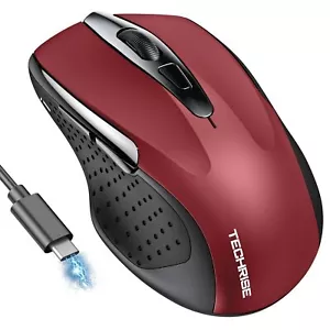 Bluetooth Mouse Rechargeable Wireless Mouse BT5.0/3.0 & 2.4G Ergonomic Mouse ... - Picture 1 of 7