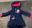 Sanrio Hello Kitty Girls Puffer Jacket 24 Months Blue Coat Zip
