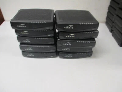 LOT OF 10 Arris TM822A Cable Modems (NO CORDS) *Parts Only* - Image 1 of 4