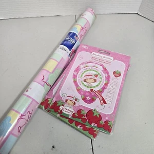 Lotto Palloncini E Confezione Regalo Fragola Shortcake Vintage Nuovi Mai Aperti Mai Usati - Foto 1 di 8