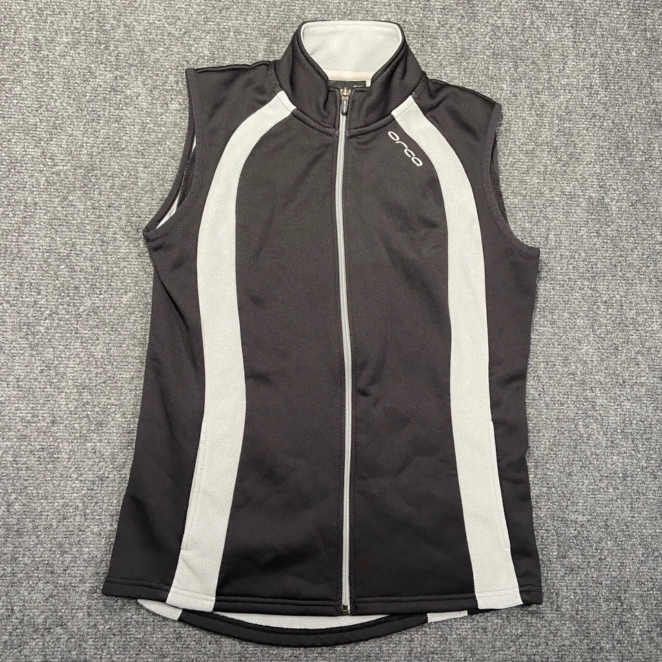 Chaleco ORCA Para Hombre Mediano Negro Polar Cremallera Completa Cuello Alto Foto 1 de 4