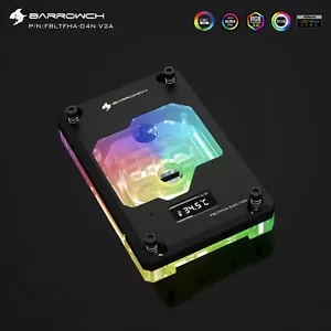 Barrowch CPU Water Block for AMD RYZEN AM4 AM5 Temperature TFT Digital display - Picture 1 of 10
