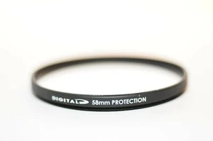Filtro protector digital 58 mm para lente Canon USM Nikon VR Tamron Sigma Sony - Imagen 1 de 4