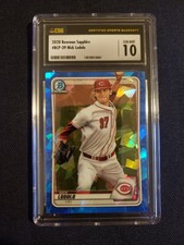 2020 bowman sapphire nick lodolo #bcp-39 csg 10 gm