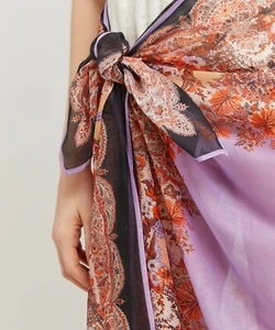 LIBERTY of LONDON Womens 100% COTTON CHIFFON SARONG111x147cm 'DINA' MIXED BNWT - Picture 1 of 6