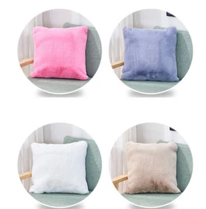 Fluffy Faux Fur Shaggy Soft Sofa Bed Home Car Decor Pillow Case Cushion Cover - Picture 1 of 25