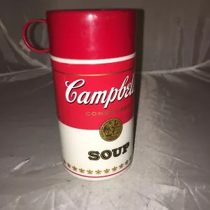 Vintage 1998 Campbell's Suppendose Behälter 12 Unzen Isolierte Thermoskanne 6,5" x 3,25" - Bild 1 von 5